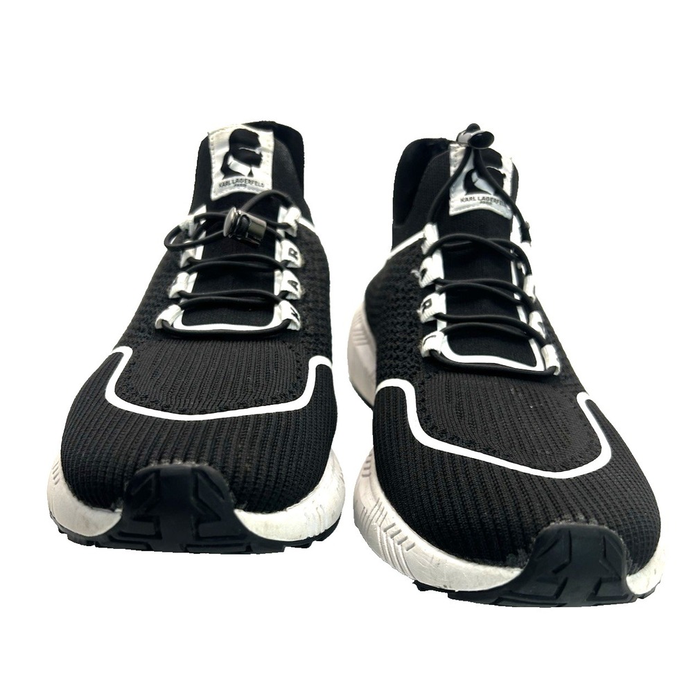 Karl Lagerfield Athletic Shoe Athleisure Comfort Sporty Black/White Size 10